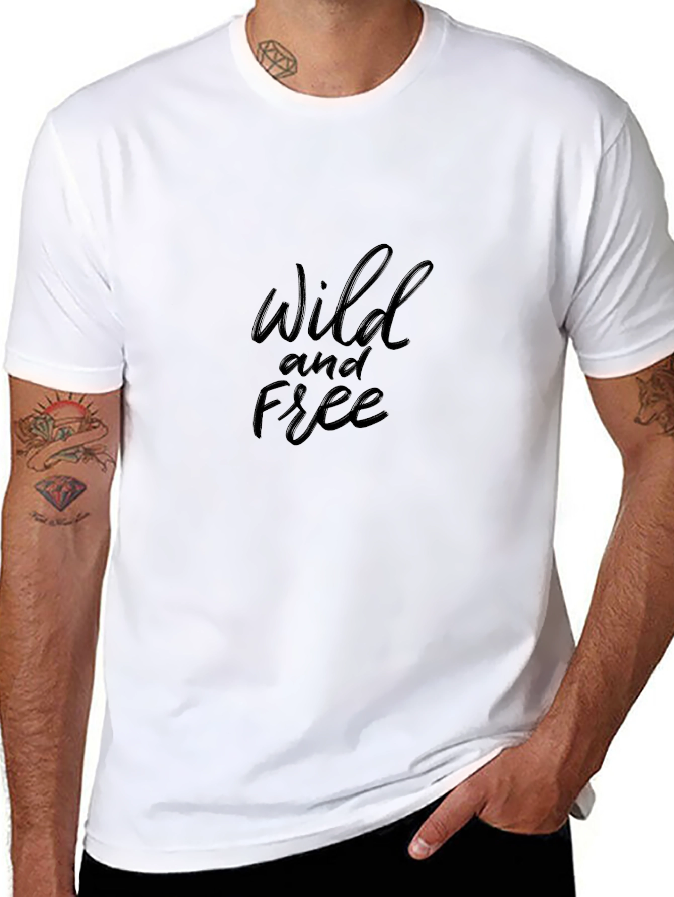 Wild and Free Black Graphic Tee