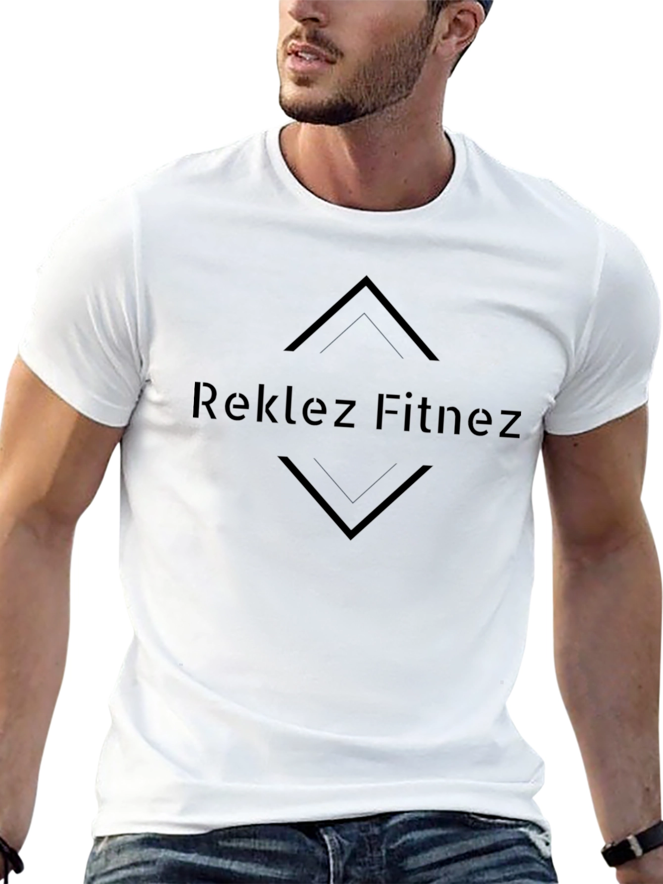 Reklez Fitnez Black Graphic Tee