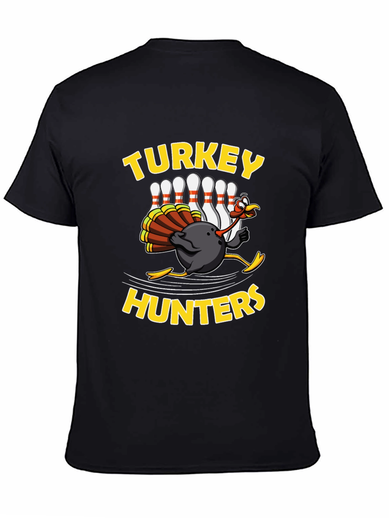 Turkey Hunters Bowling Graphic T-Shirt