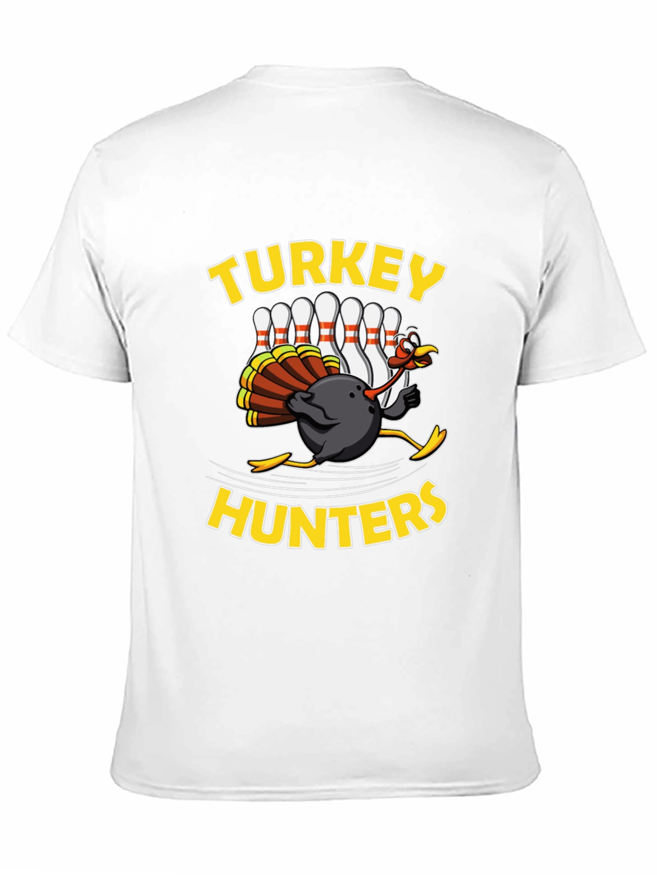 Turkey Hunters Bowling Graphic T-Shirt