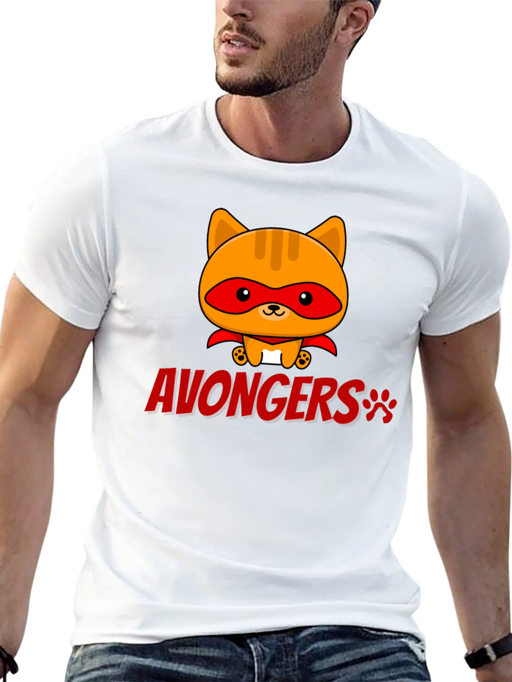 Avongers Cat Superhero T-Shirt