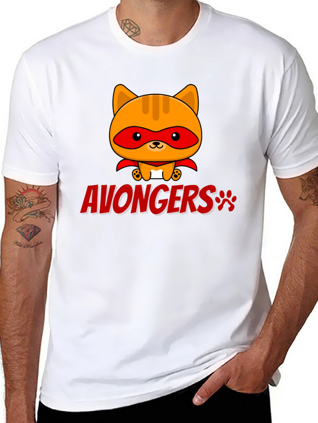 Avongers Cat Superhero T-Shirt