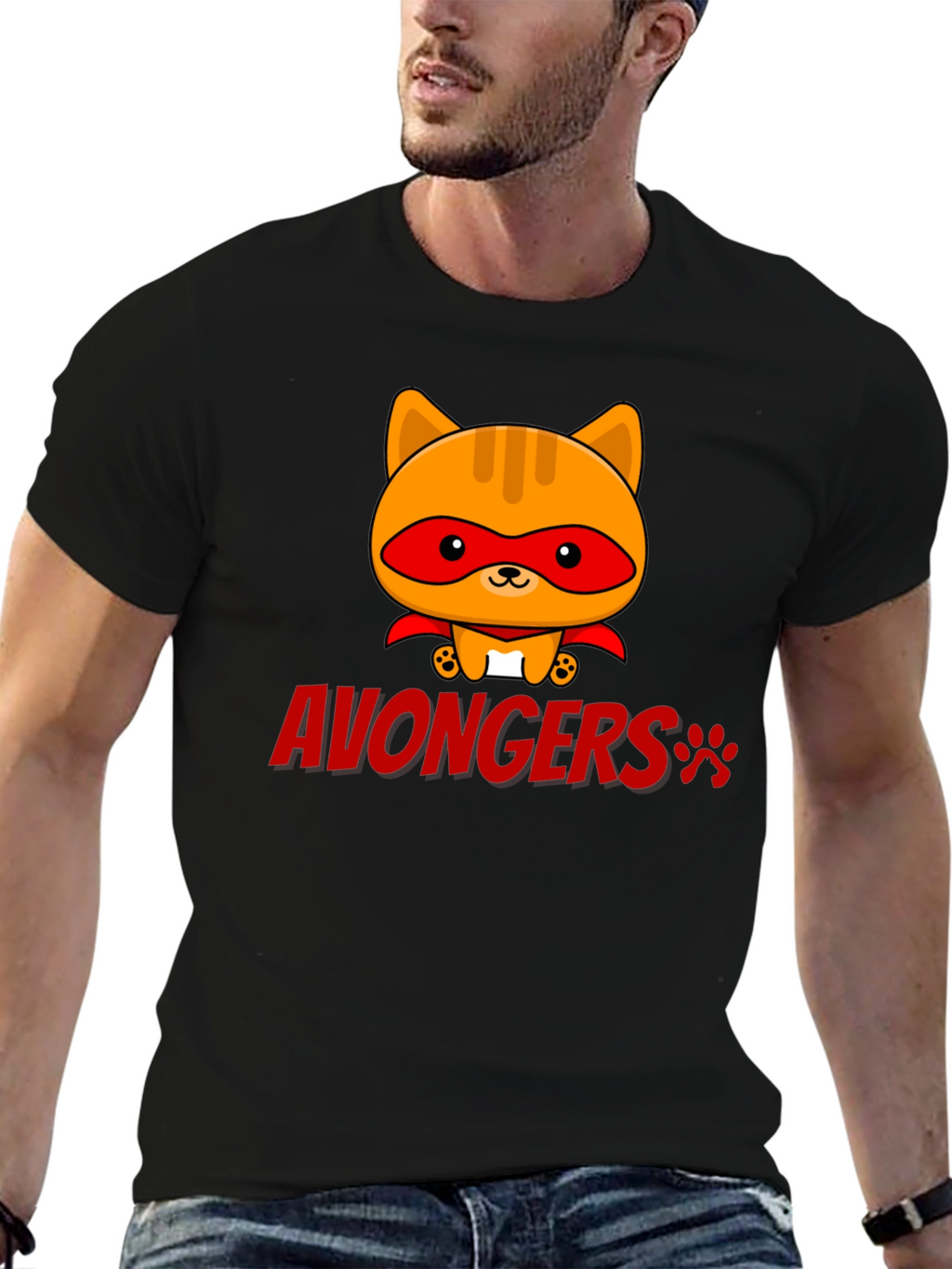 Avongers Cat Superhero T-Shirt