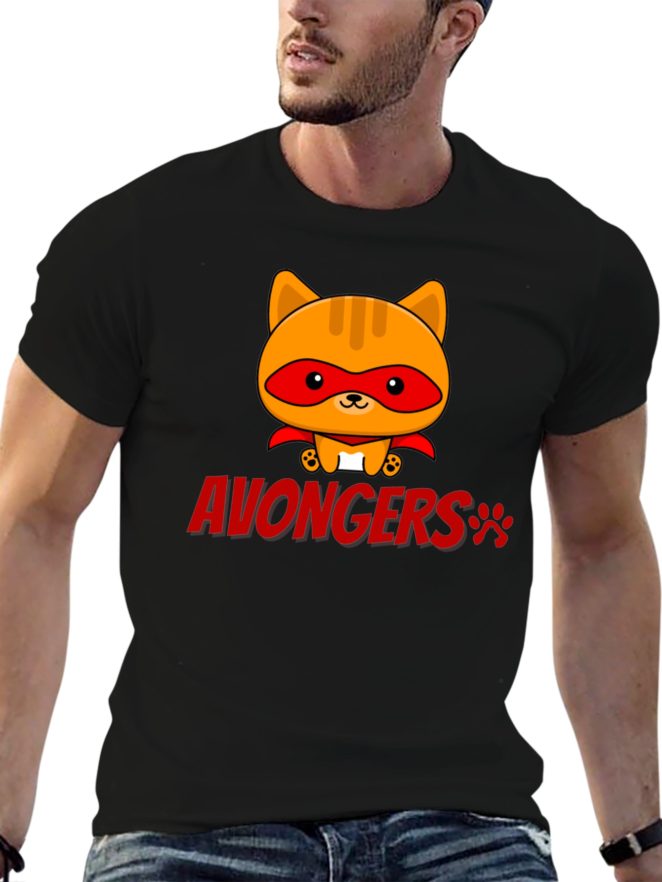 Avongers Cat Superhero T-Shirt