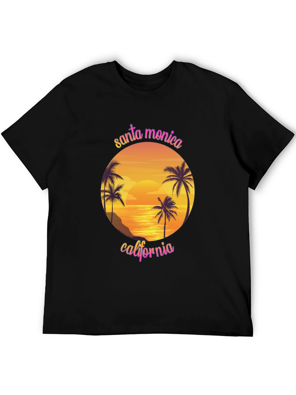 Santa Monica California Graphic T-Shirt