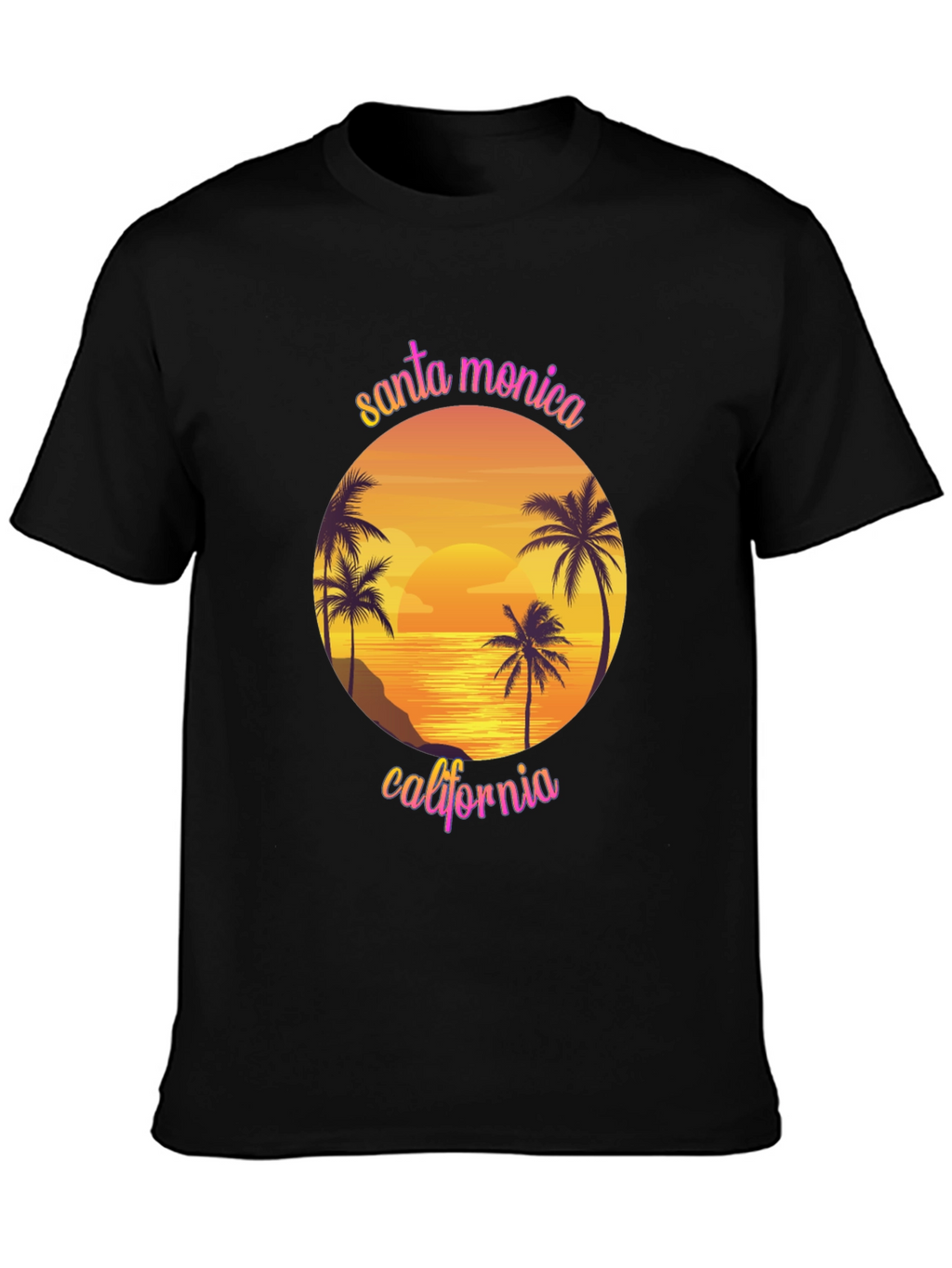 Santa Monica California Graphic T-Shirt