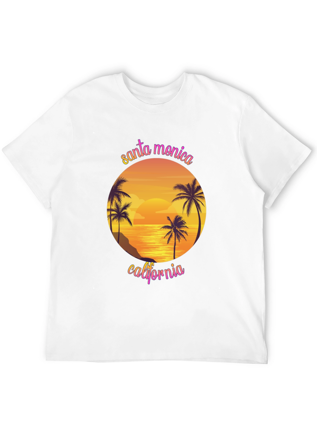 Santa Monica California Graphic T-Shirt
