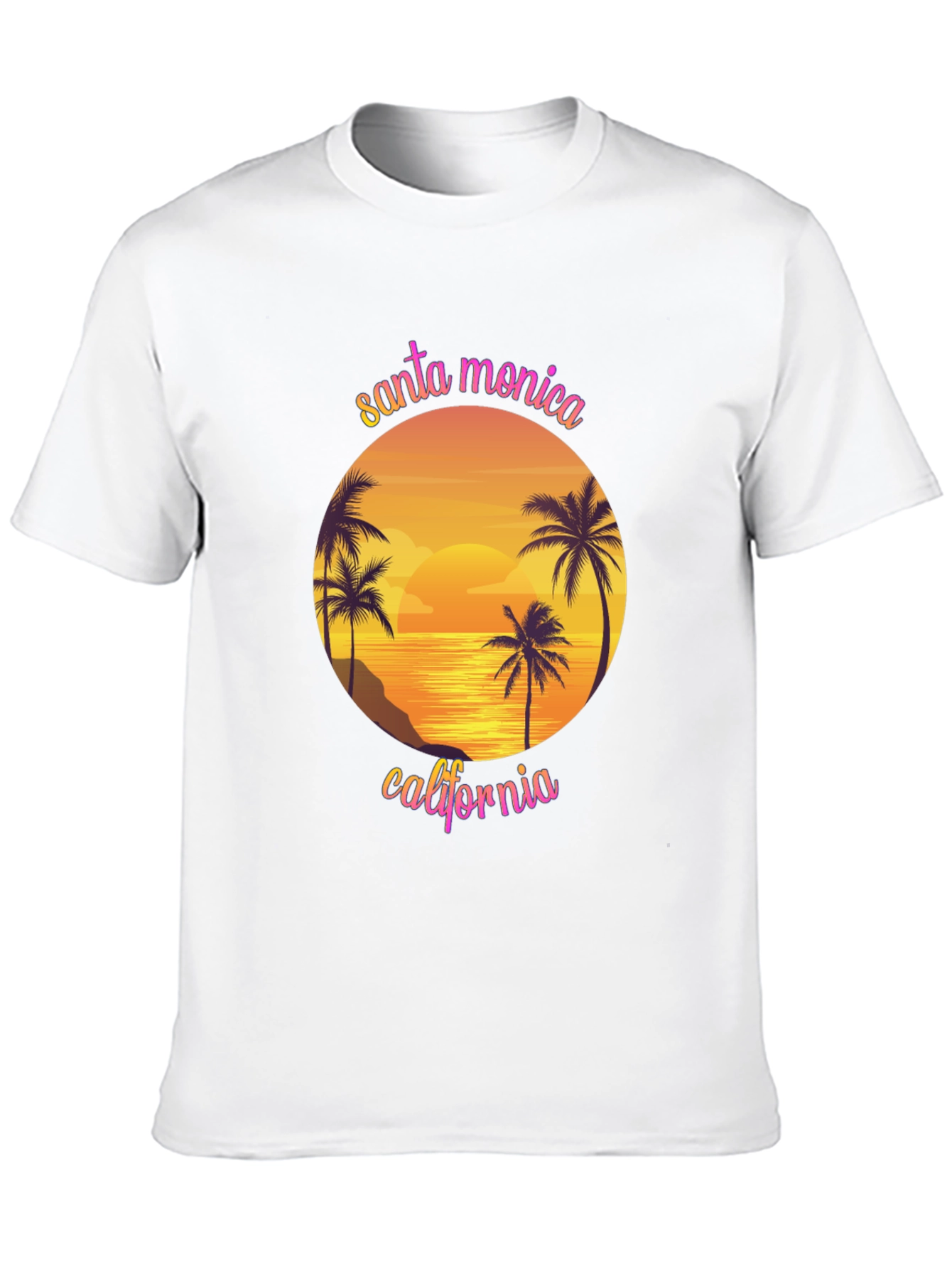 Santa Monica California Graphic T-Shirt