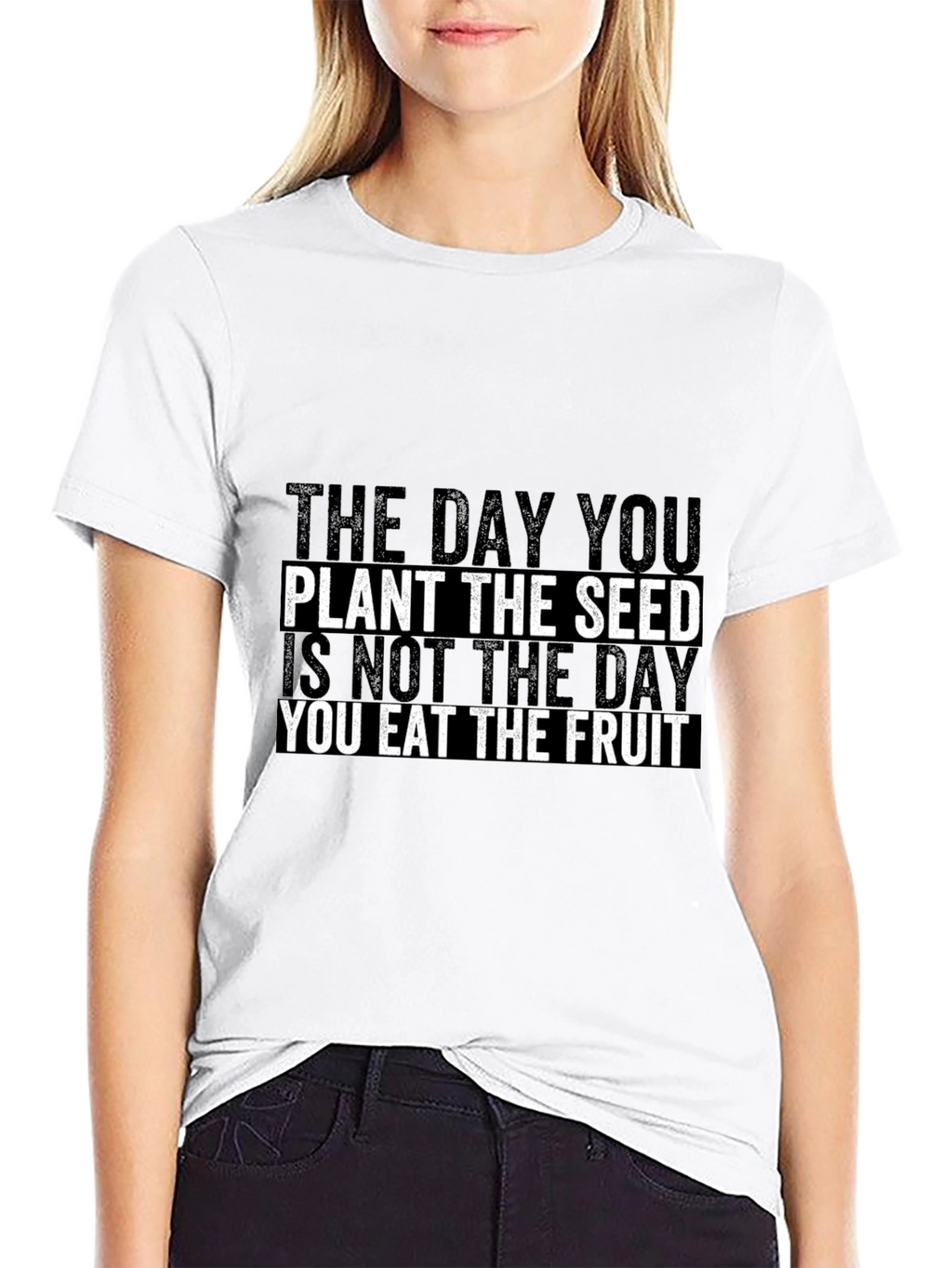 Motivational Quote Graphic Print T-Shirt