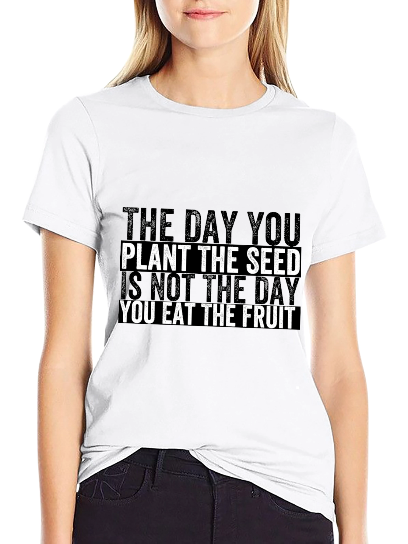 Motivational Quote Graphic Print T-Shirt