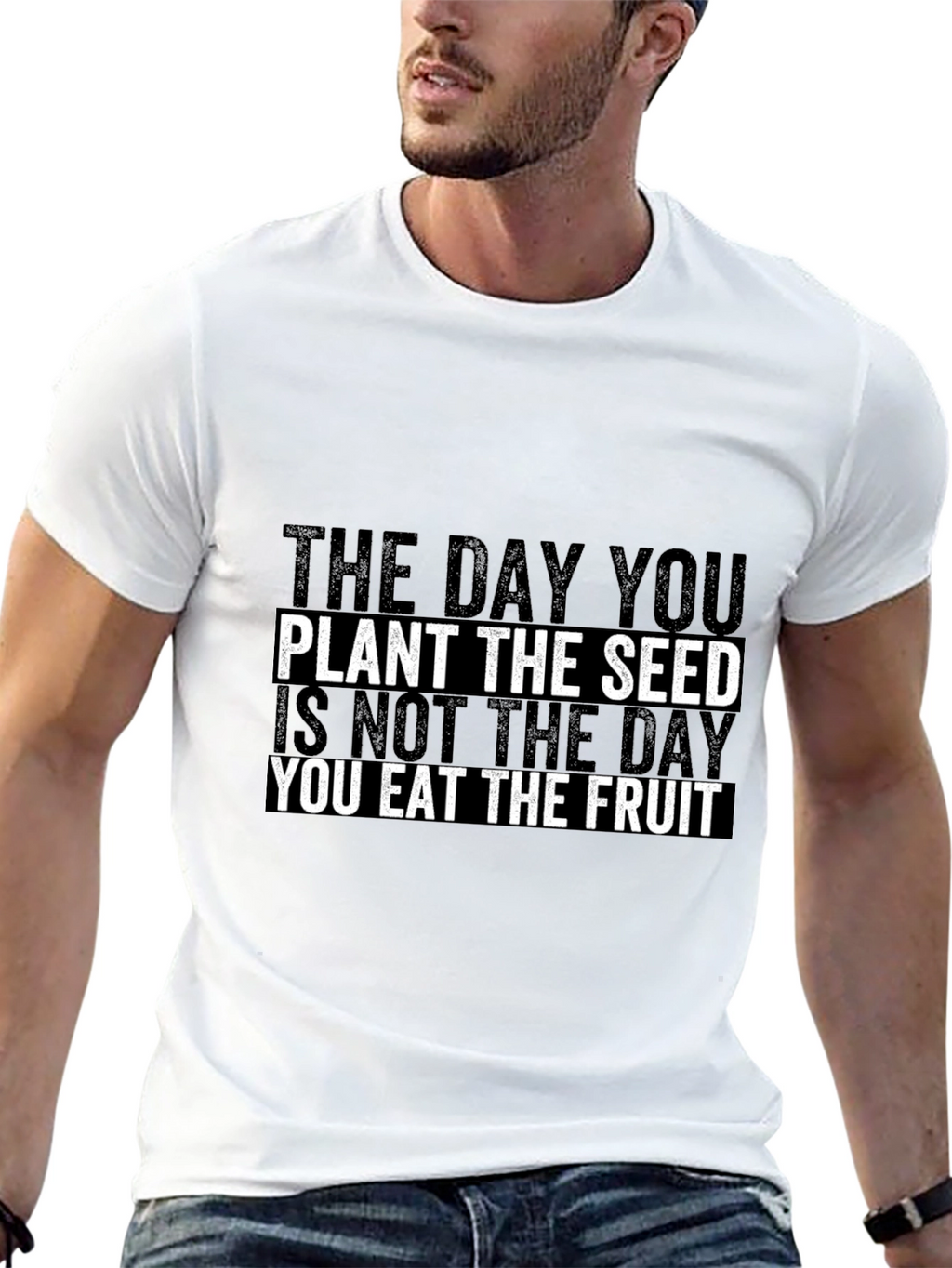 Motivational Quote Graphic Print T-Shirt