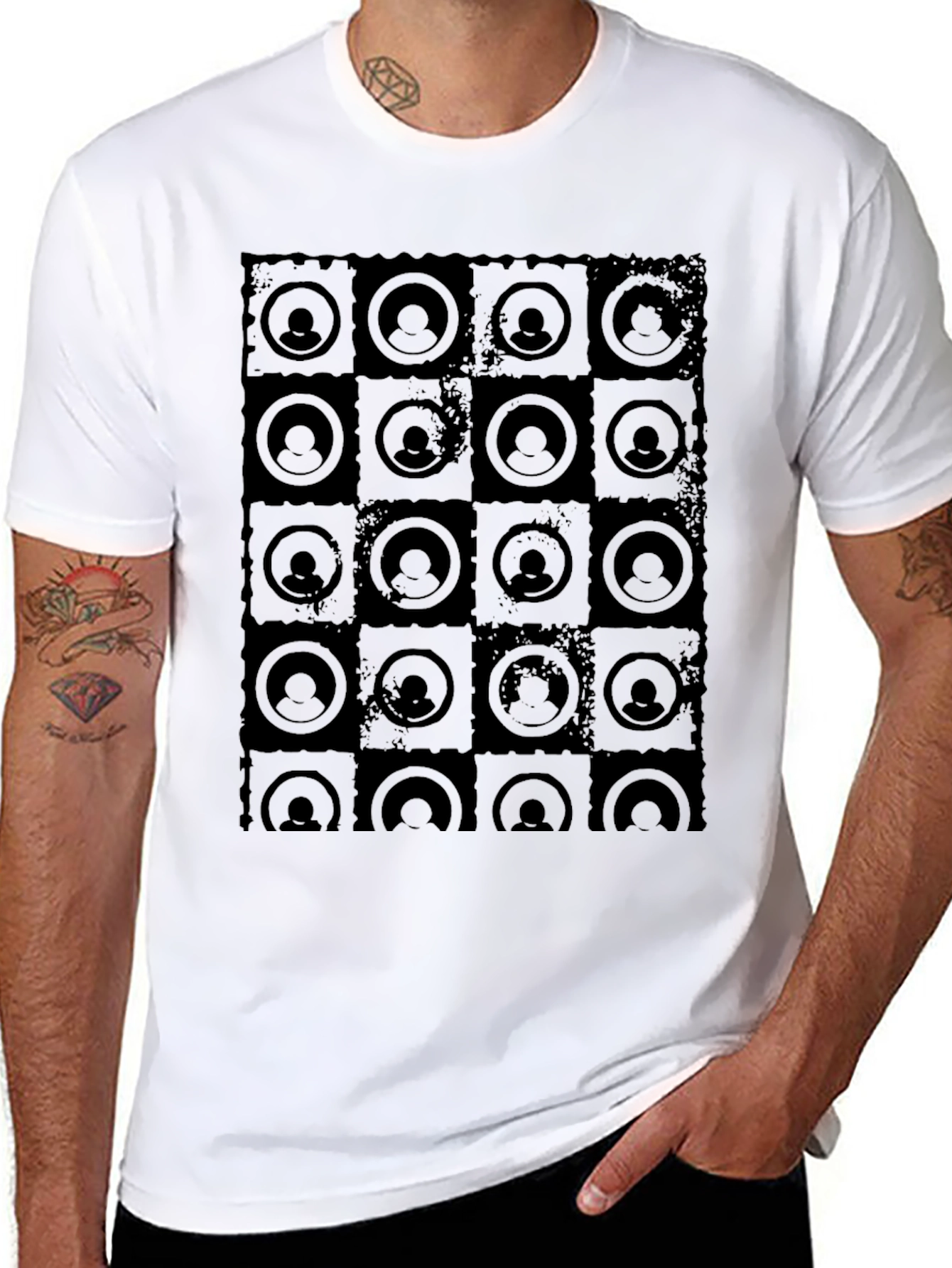 Unique Pattern Graphic Tee