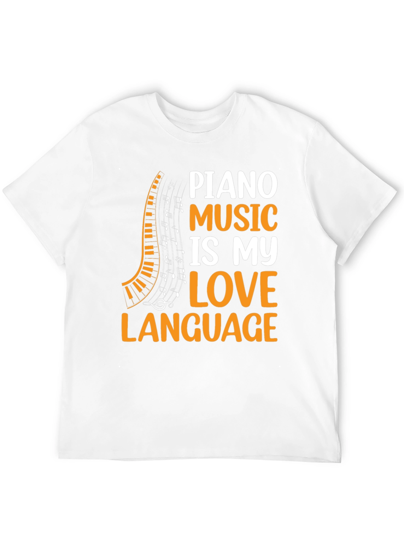 Piano Music Lovers Black T-Shirt