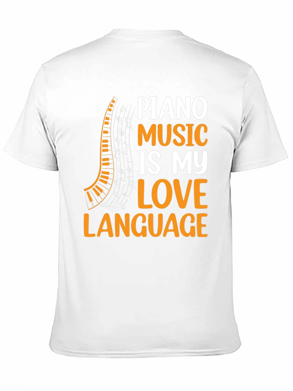 Piano Music Lovers Black T-Shirt