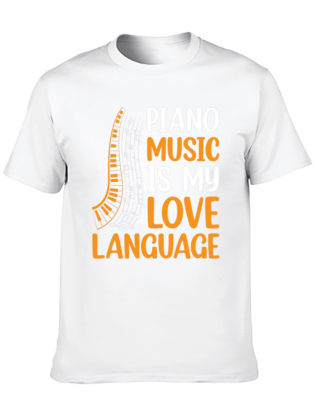 Piano Music Lovers Black T-Shirt
