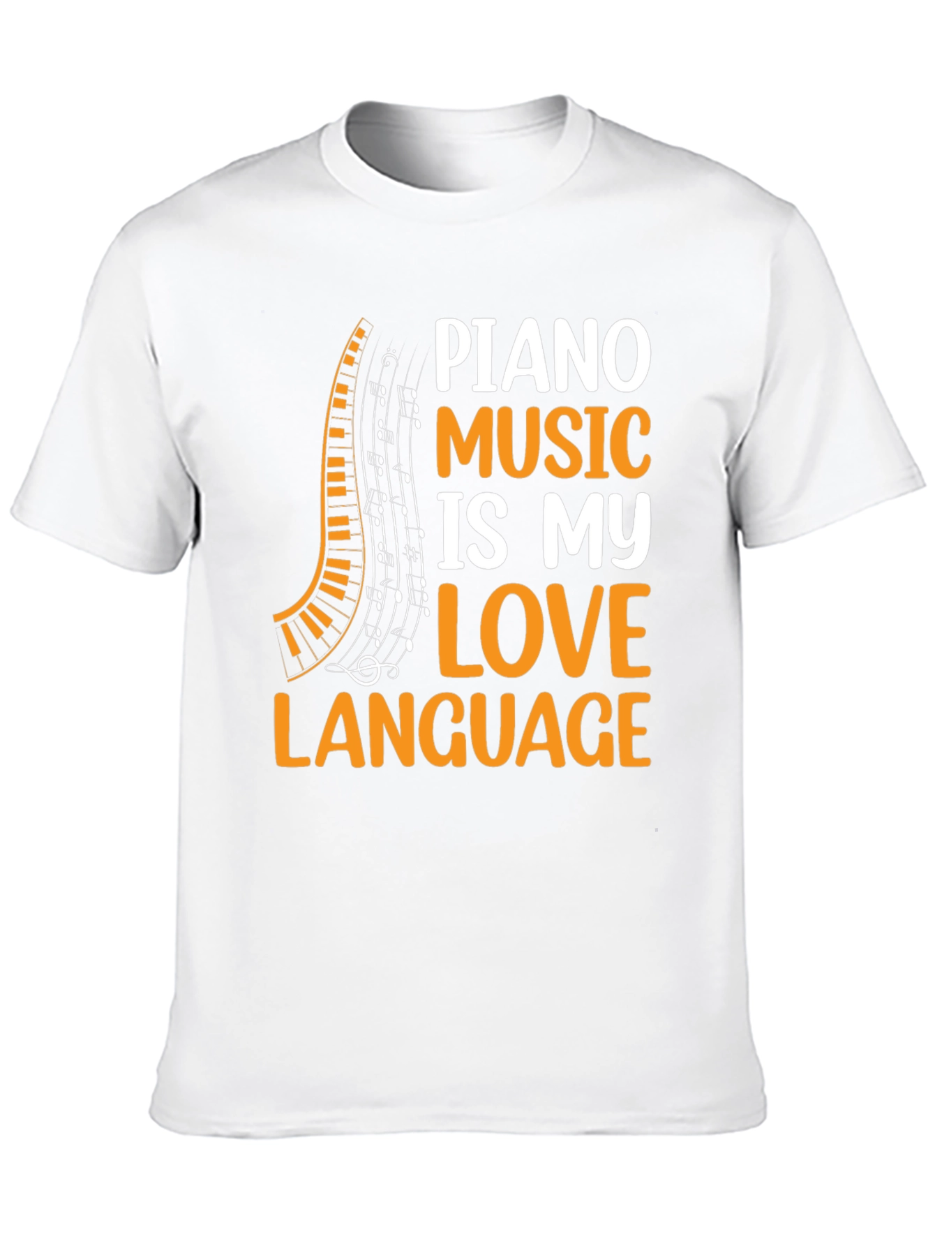 Piano Music Lovers Black T-Shirt