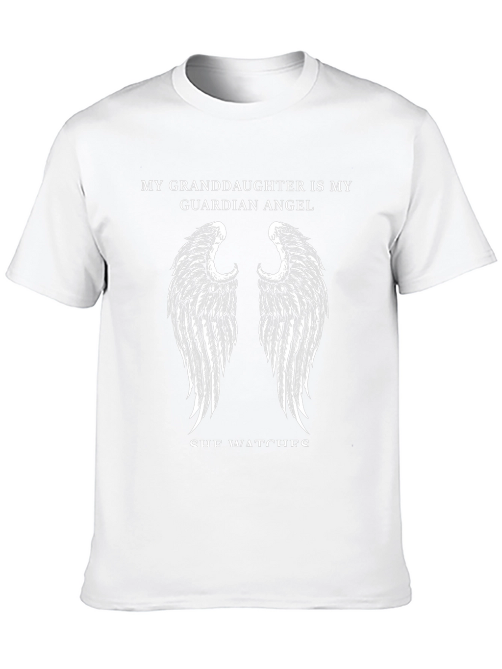 Granddaughter Guardian Angel T-Shirt - Black
