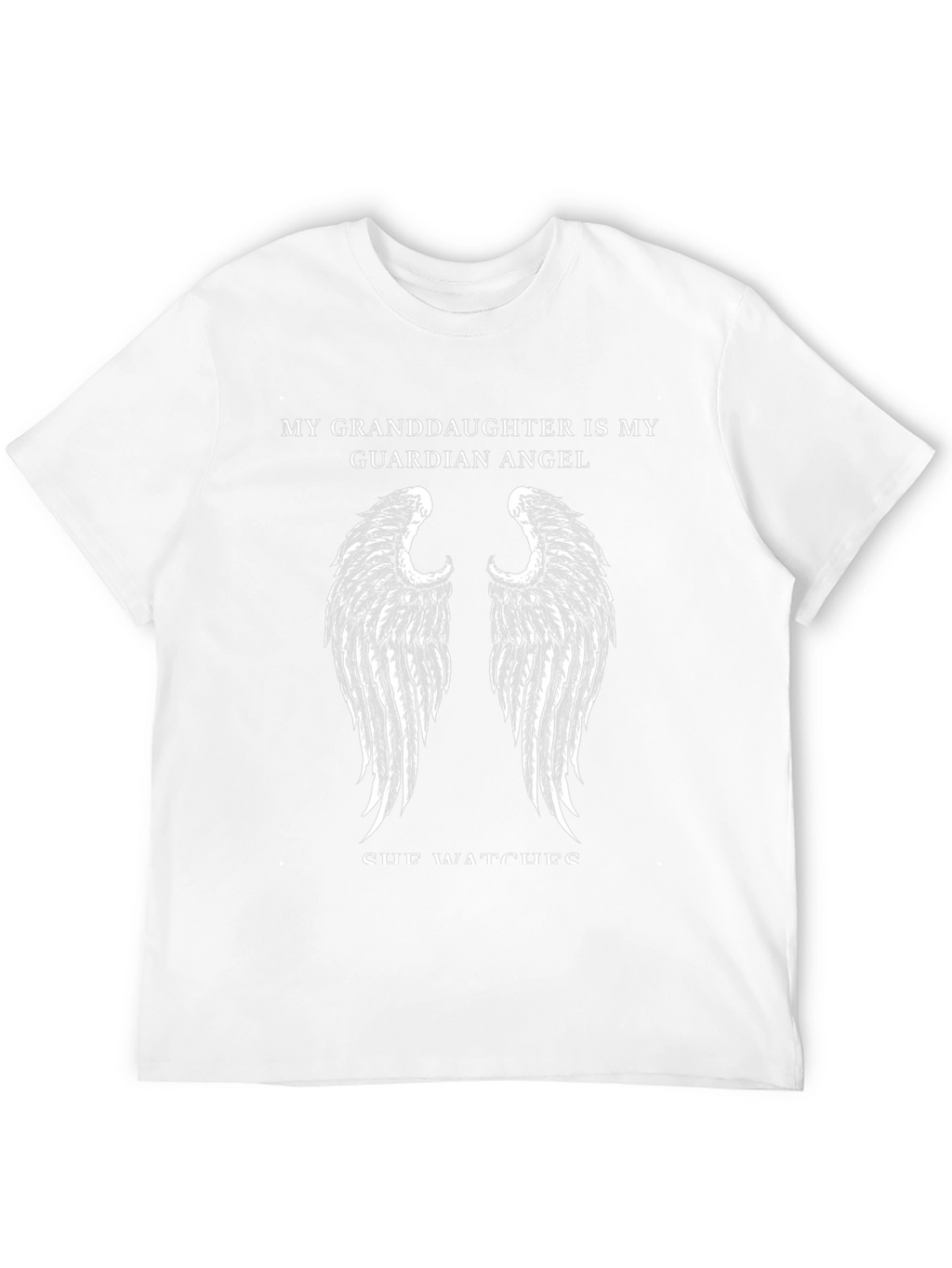Granddaughter Guardian Angel T-Shirt - Black
