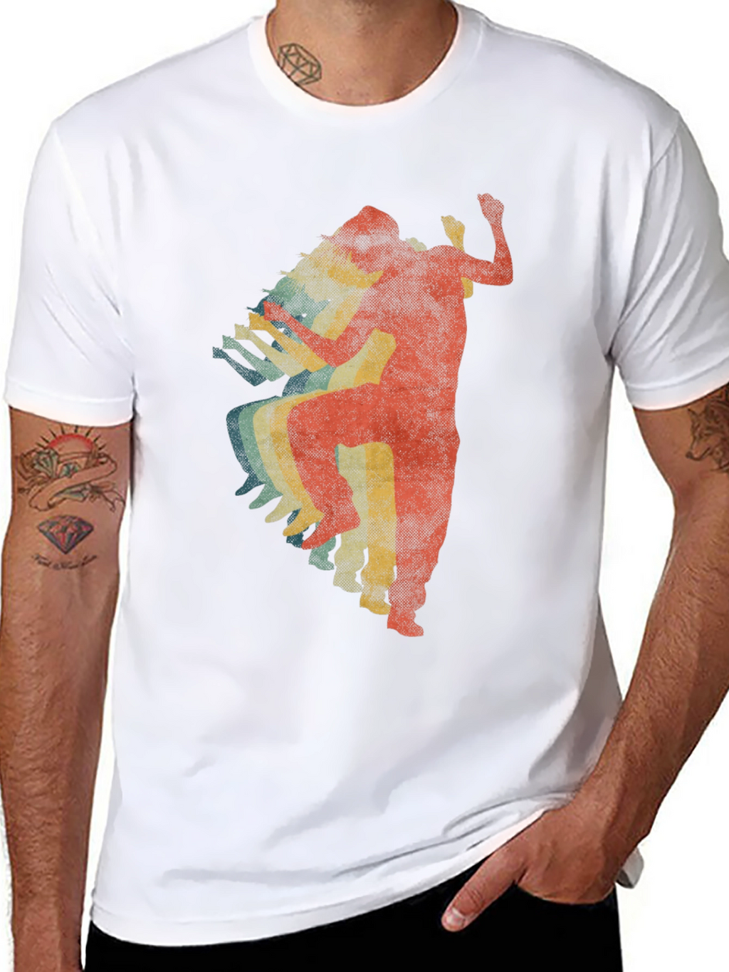 Retro Dancer Graphic T-Shirt