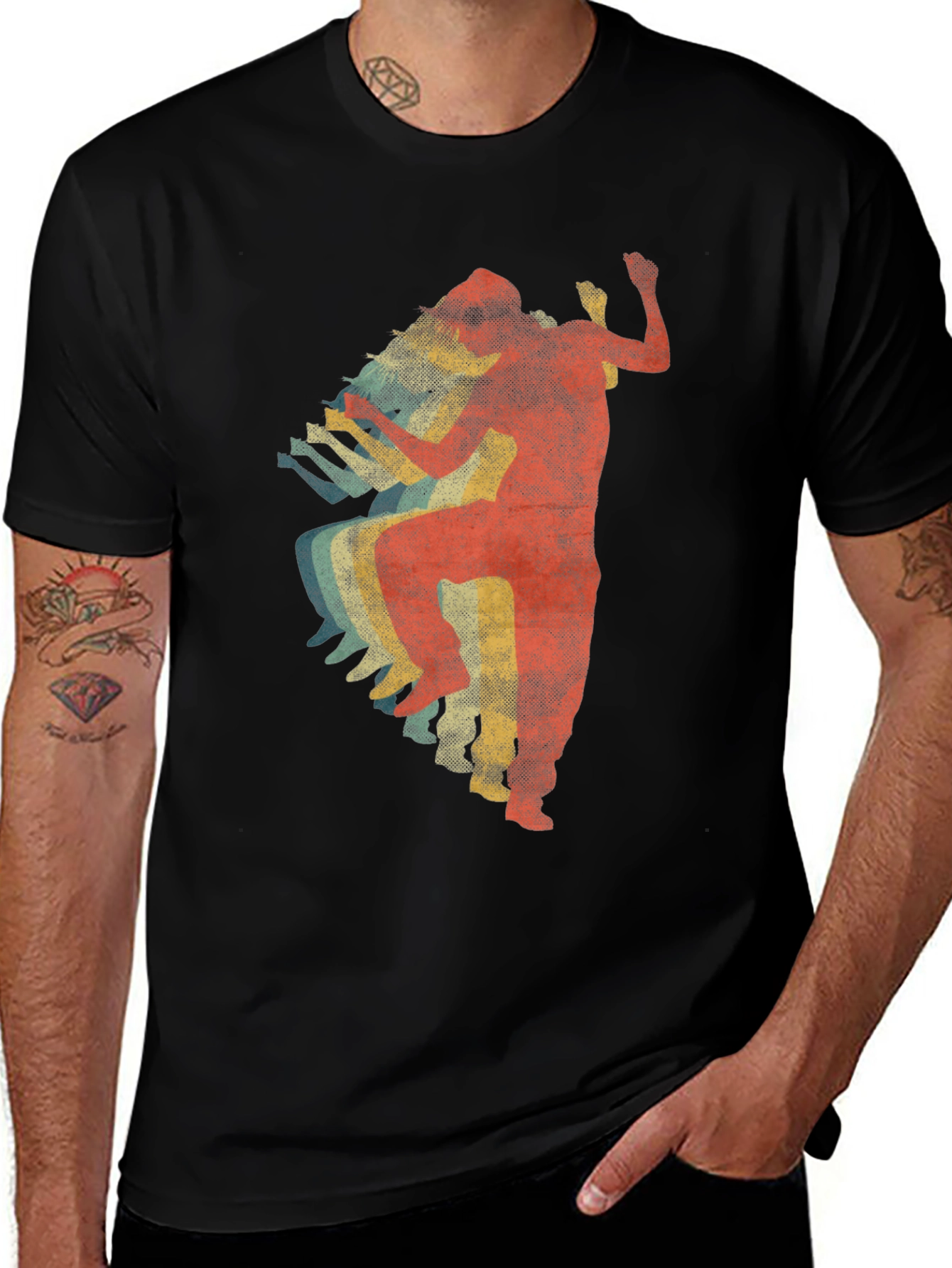 Retro Dancer Graphic T-Shirt