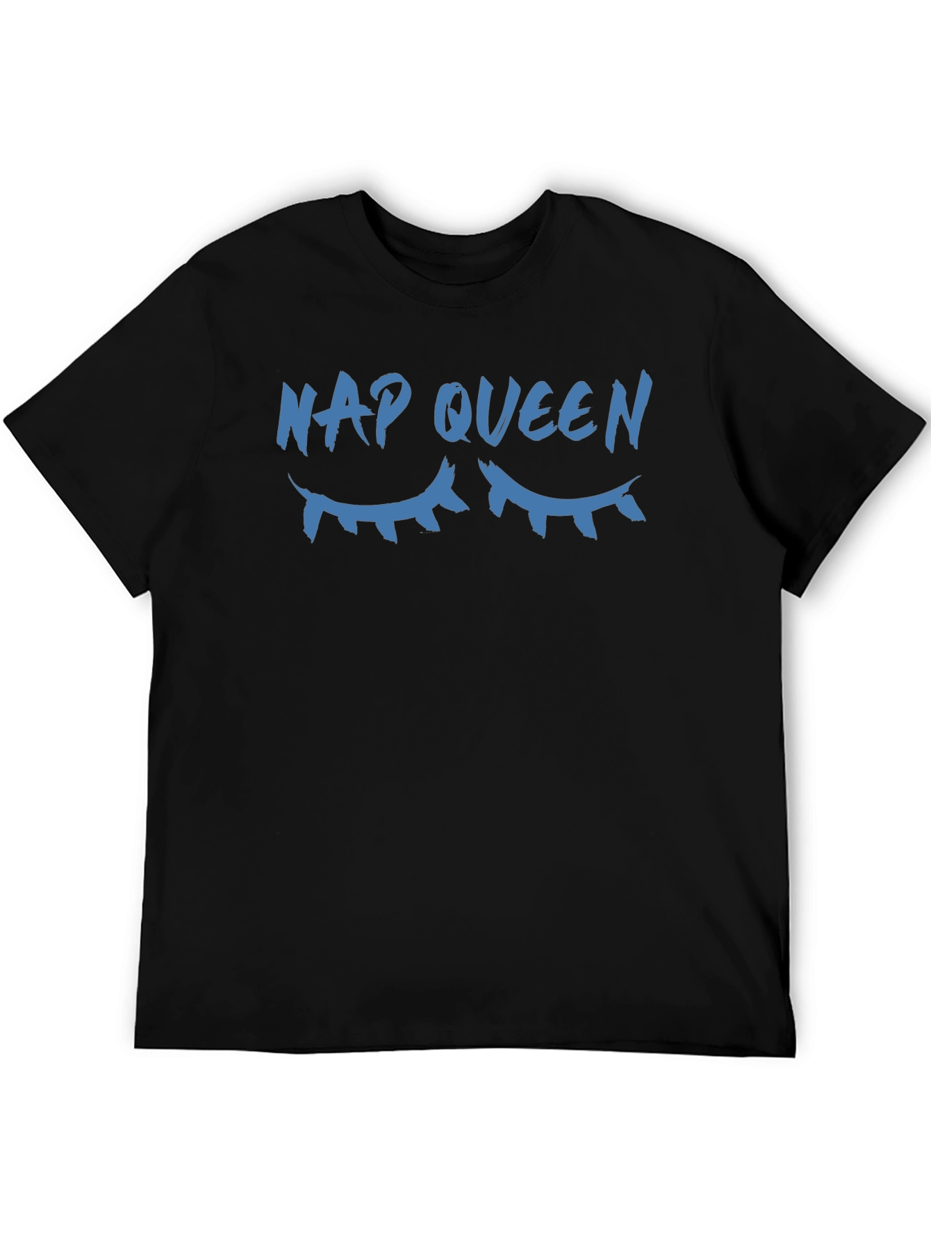 Nap Queen Graphic Tee - Black Relaxed Fit T-Shirt