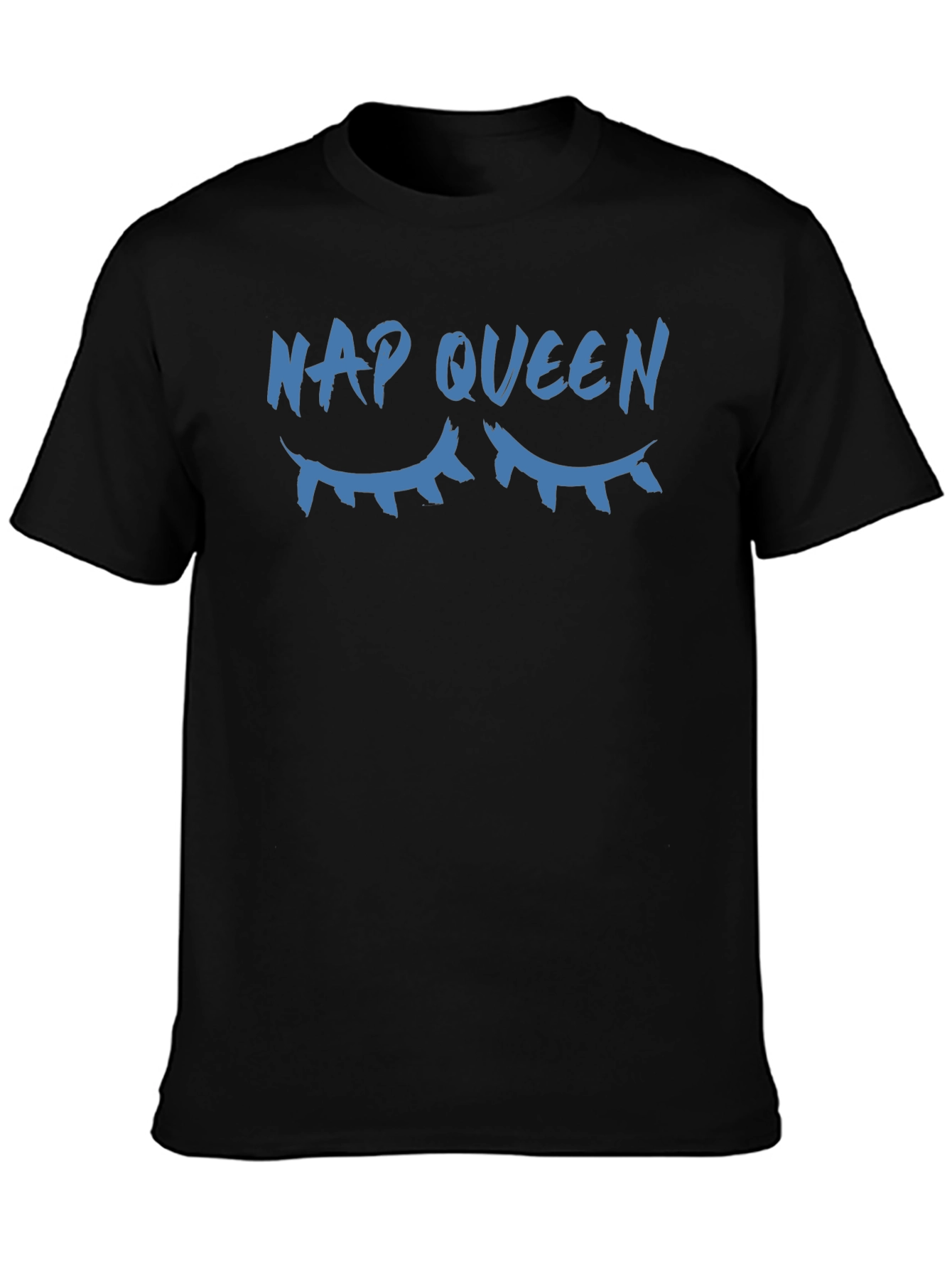 Nap Queen Graphic Tee - Black Relaxed Fit T-Shirt