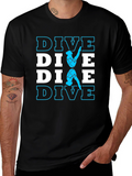 DIVE T-Shirt - Diver Silhouette Design