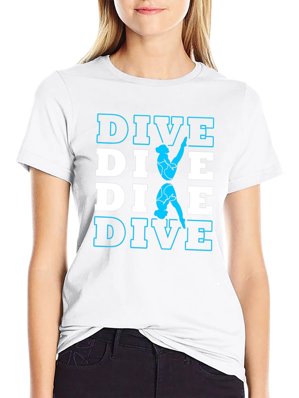 DIVE T-Shirt - Diver Silhouette Design