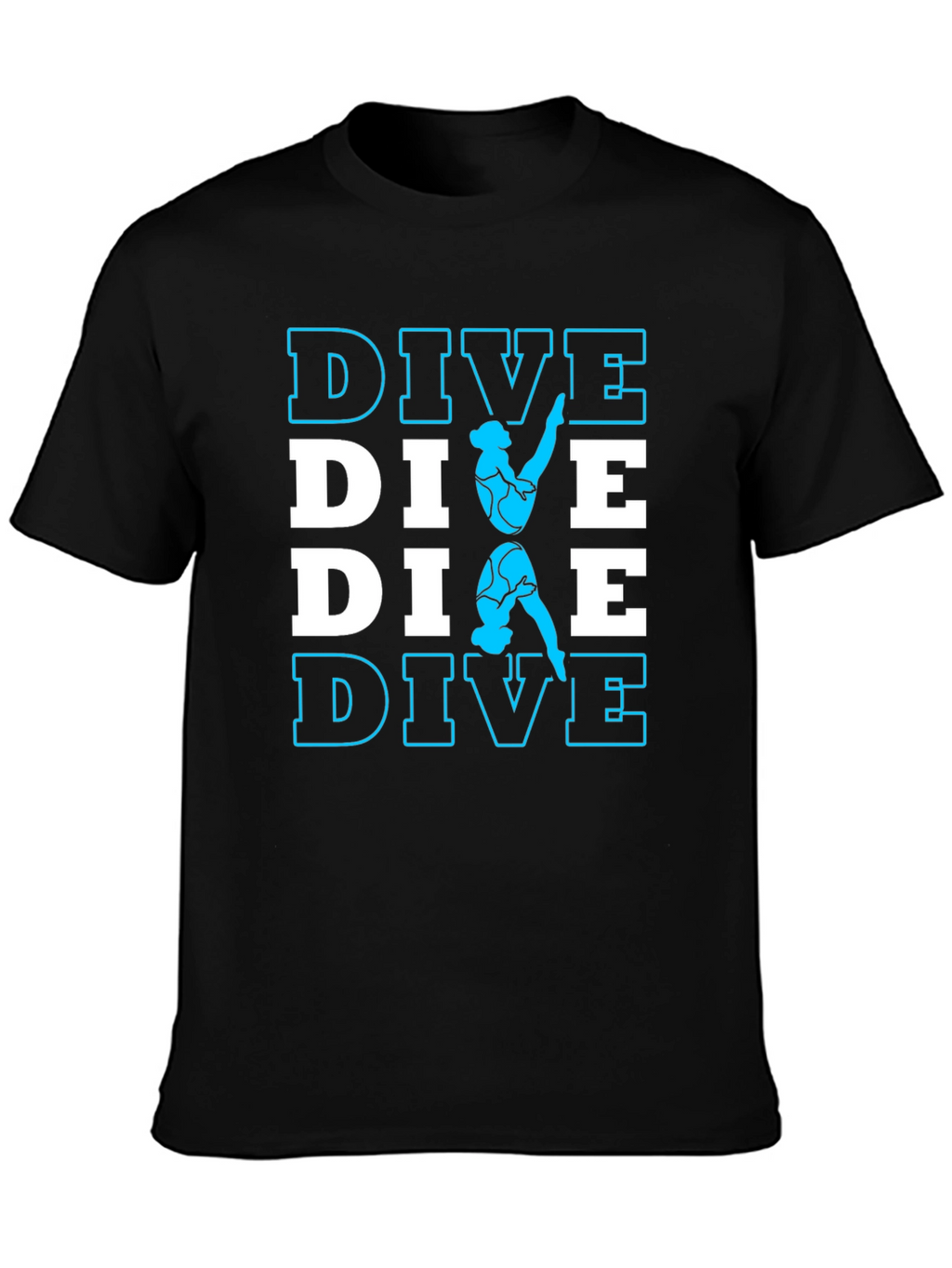 DIVE T-Shirt - Diver Silhouette Design