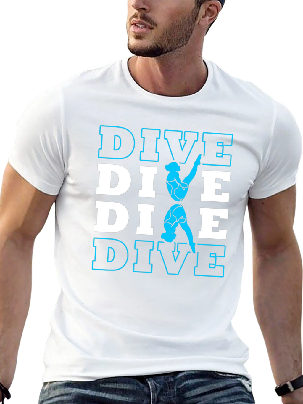 DIVE T-Shirt - Diver Silhouette Design