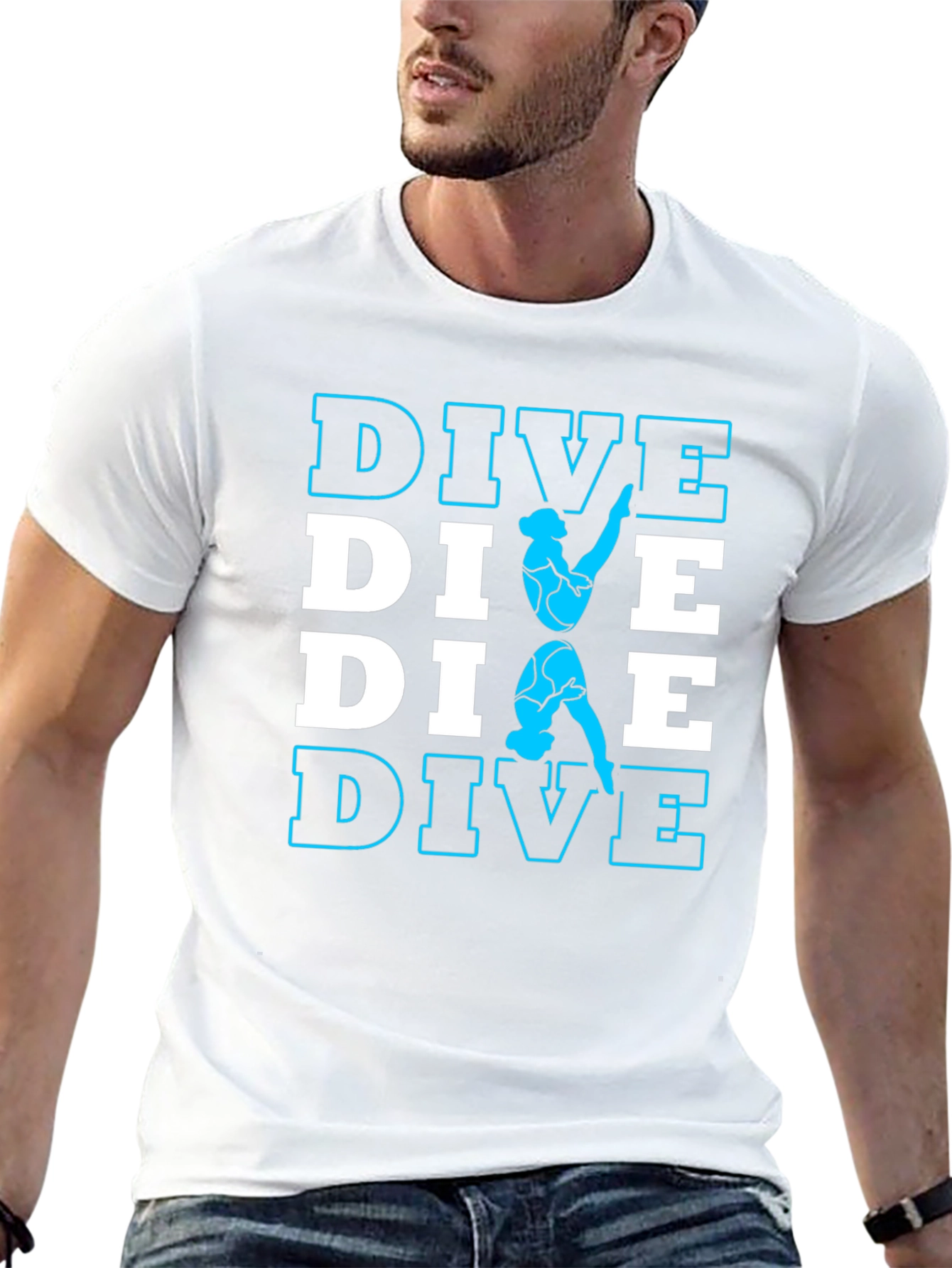 DIVE T-Shirt - Diver Silhouette Design