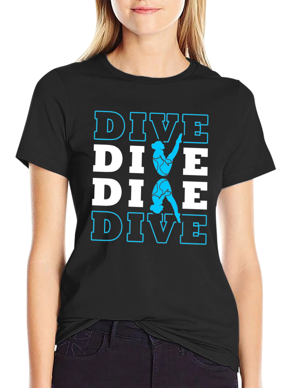 DIVE T-Shirt - Diver Silhouette Design