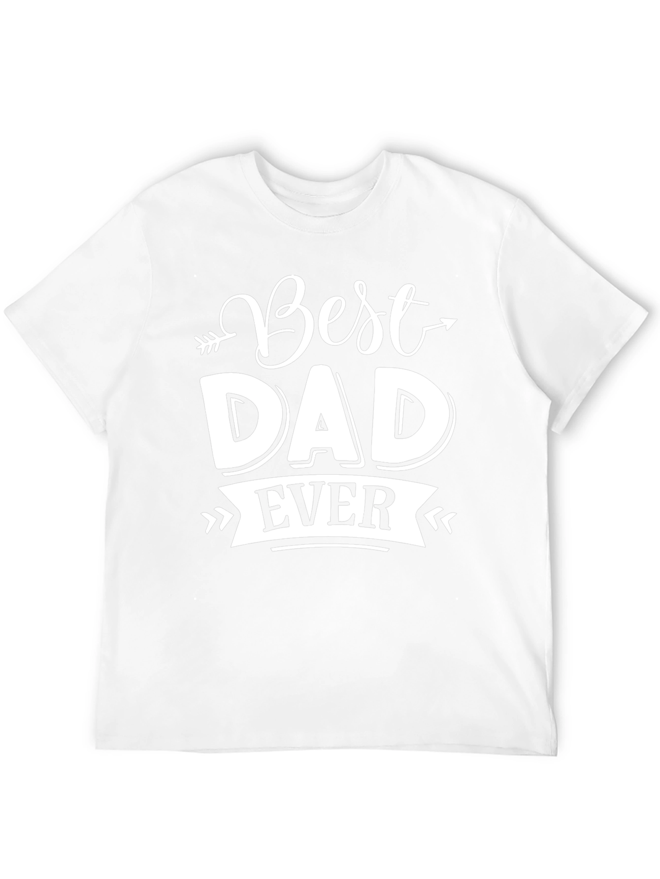 Best Dad Ever Graphic Tee - Black T-Shirt