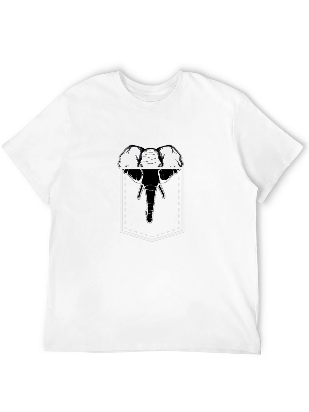 Elephant Pocket Graphic T-Shirt