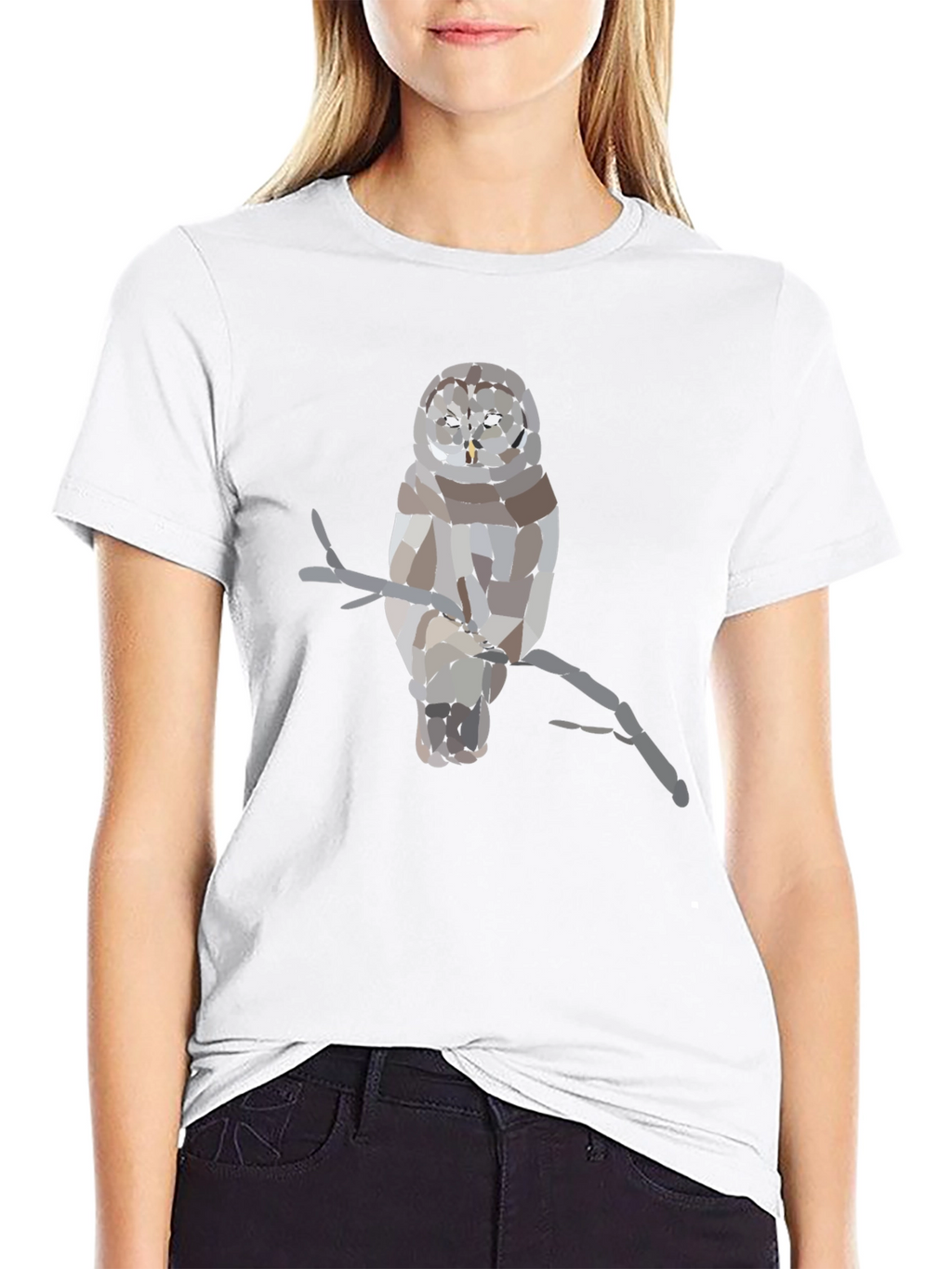 Geometric Owl T-Shirt - Unique Graphic Tee