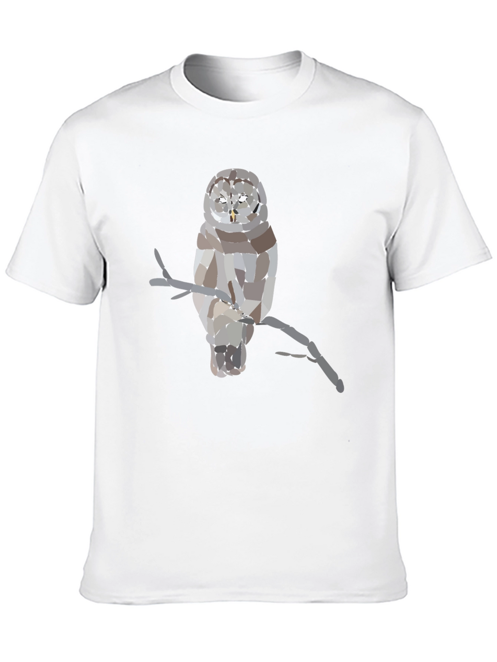 Geometric Owl T-Shirt - Unique Graphic Tee