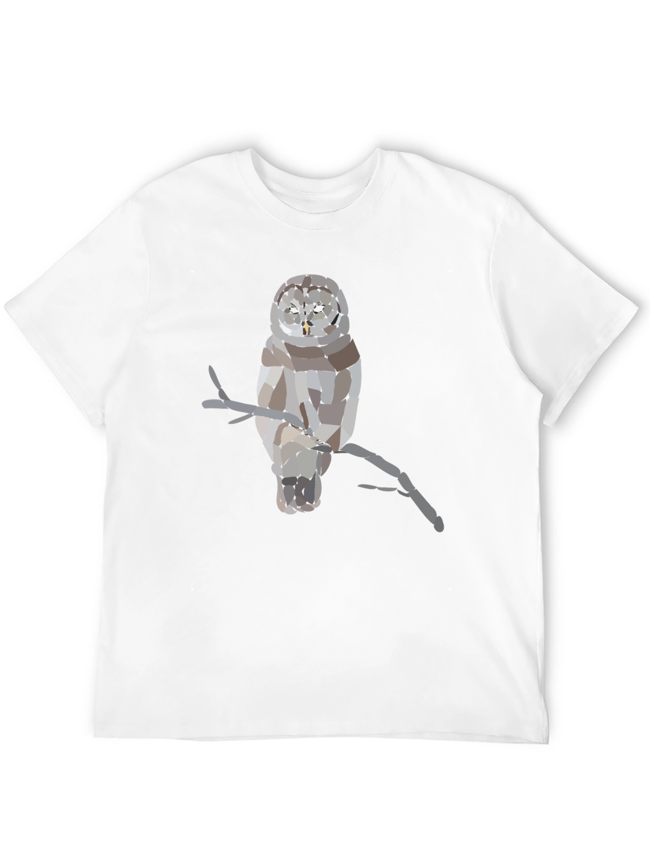 Geometric Owl T-Shirt - Unique Graphic Tee