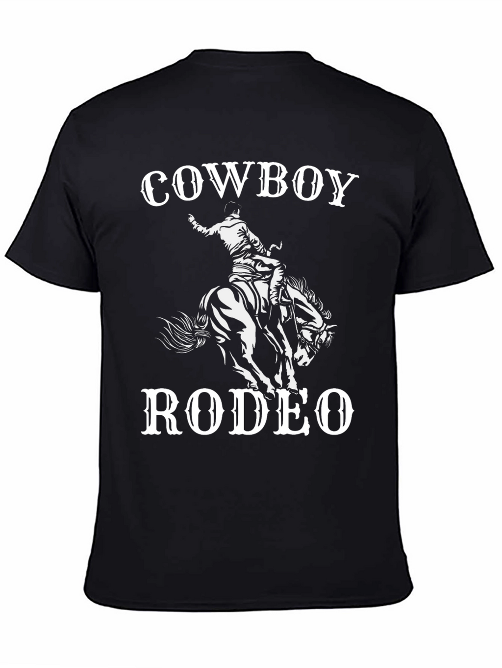 Cowboy Rodeo Graphic T-Shirt - Black Tee