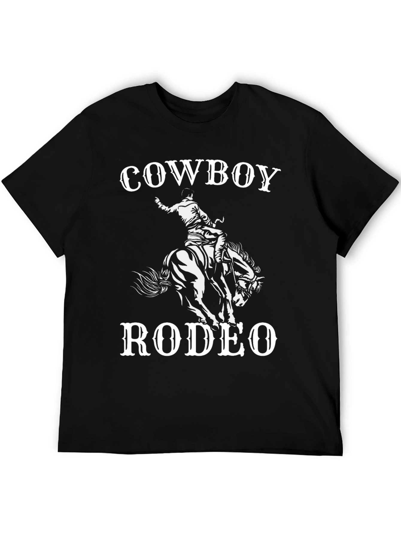 Cowboy Rodeo Graphic T-Shirt - Black Tee