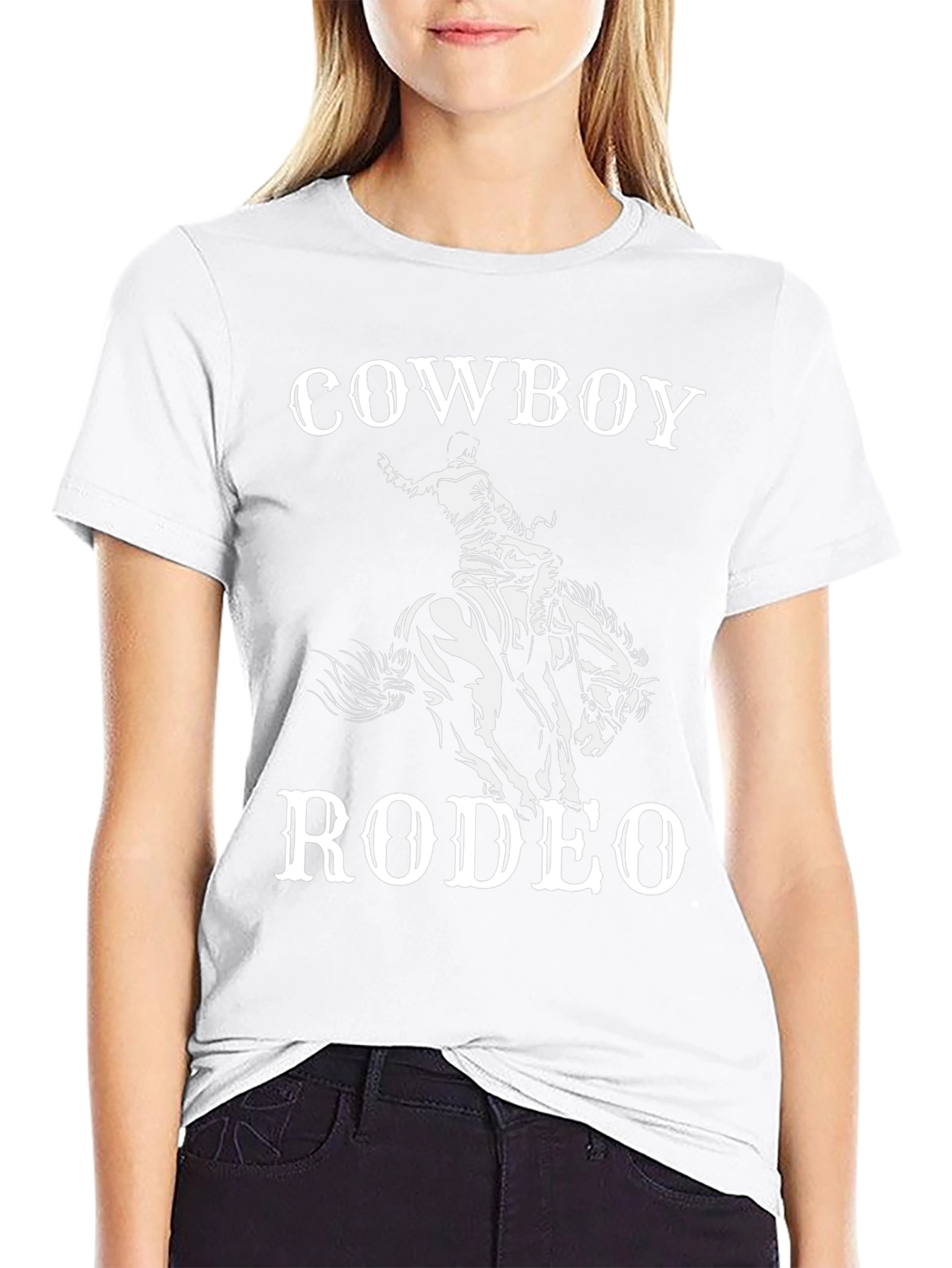 Cowboy Rodeo Graphic T-Shirt - Black Tee