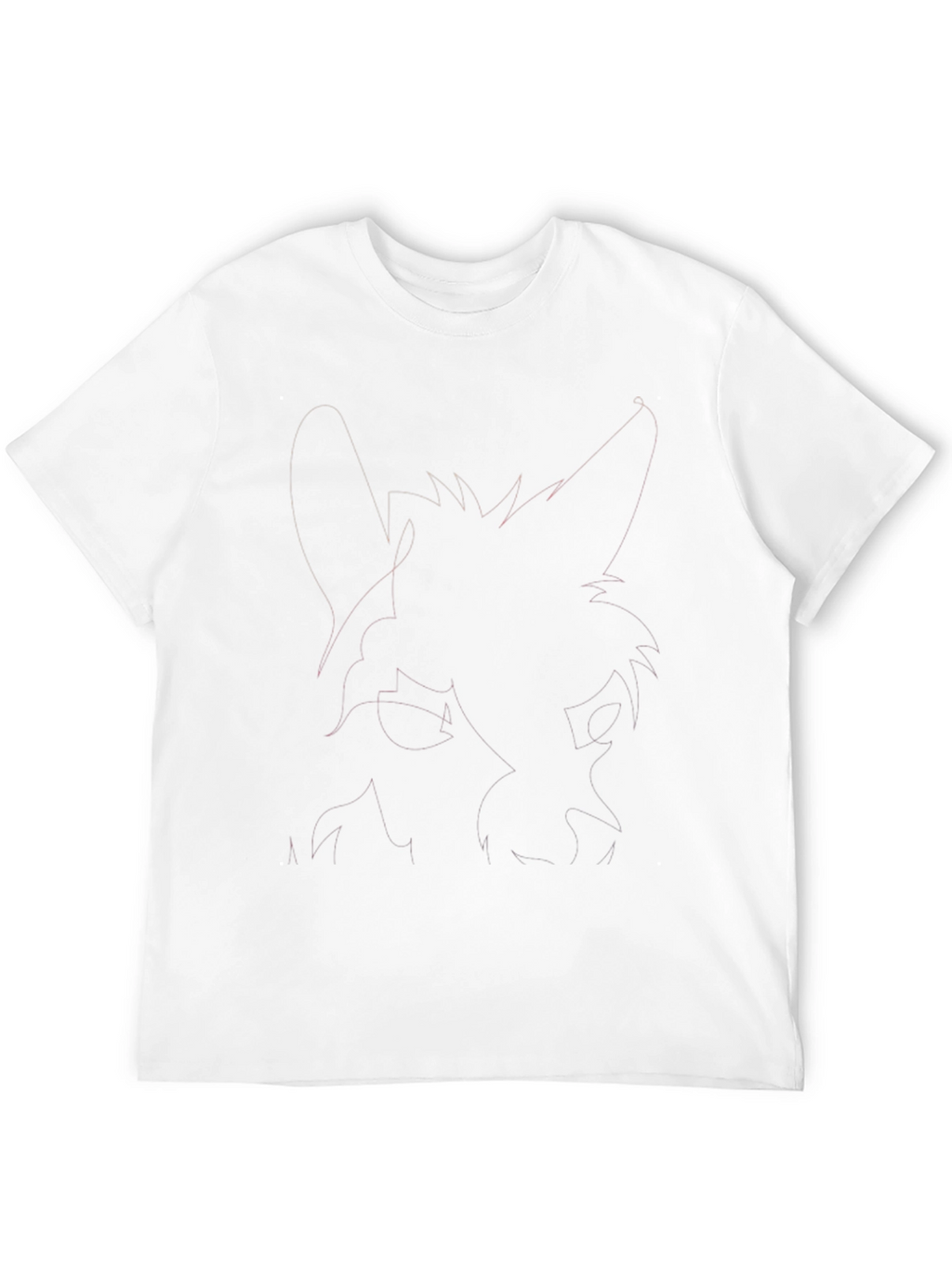Mens Black Graphic Tee - Abstract Animal