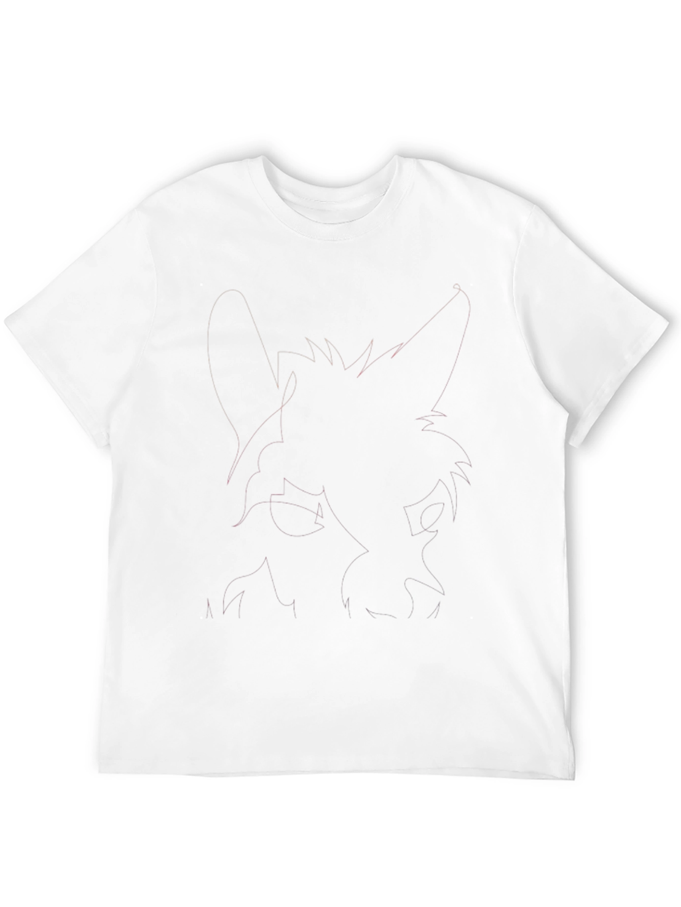 Mens Black Graphic Tee - Abstract Animal