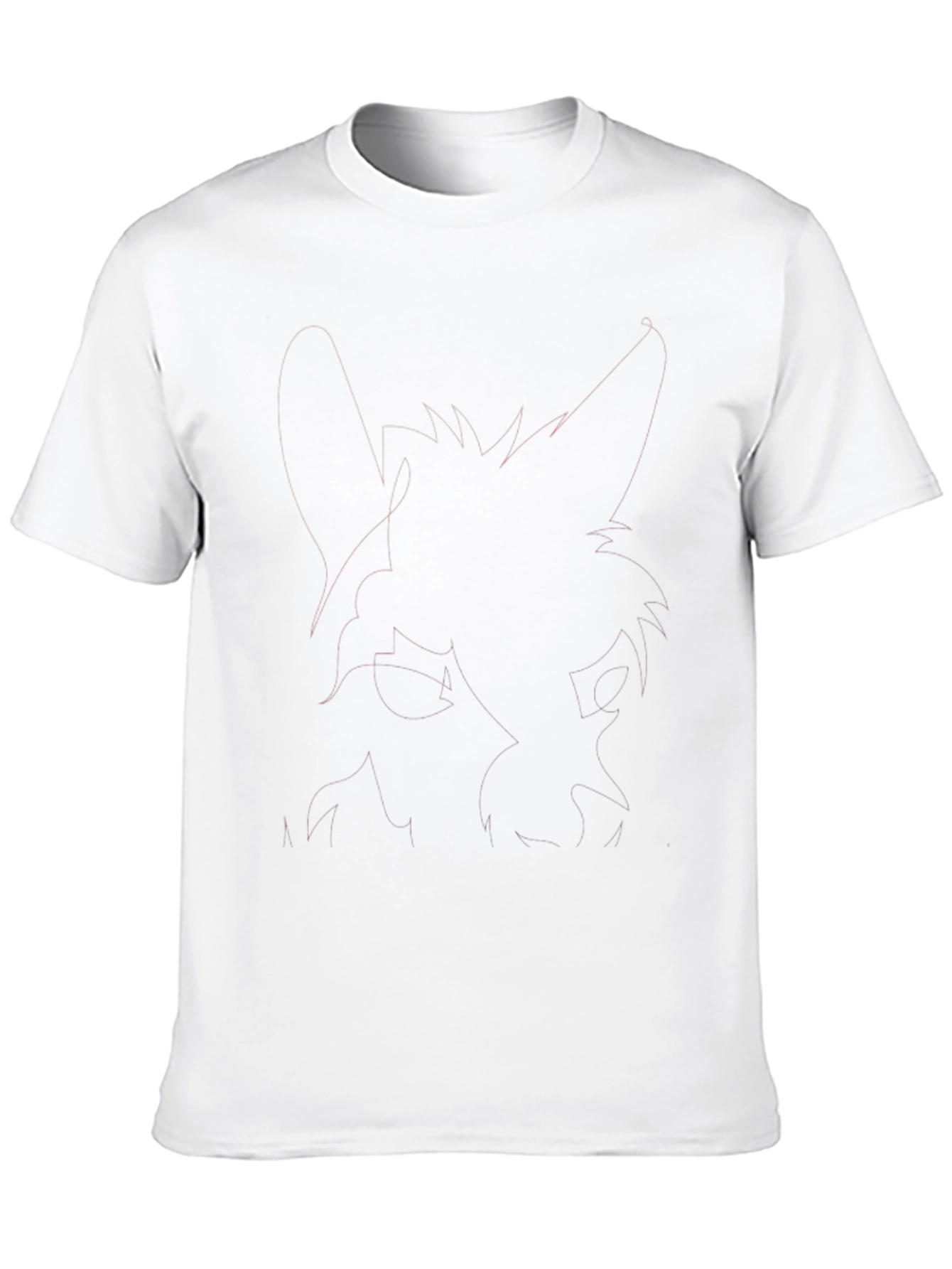Mens Black Graphic Tee - Abstract Animal