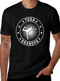 Yoga Grandpa Black T-Shirt