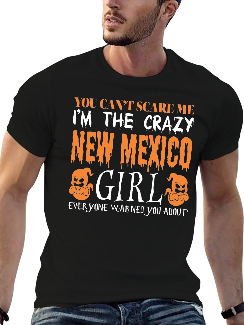 Crazy New Mexico Girl Halloween T-Shirt