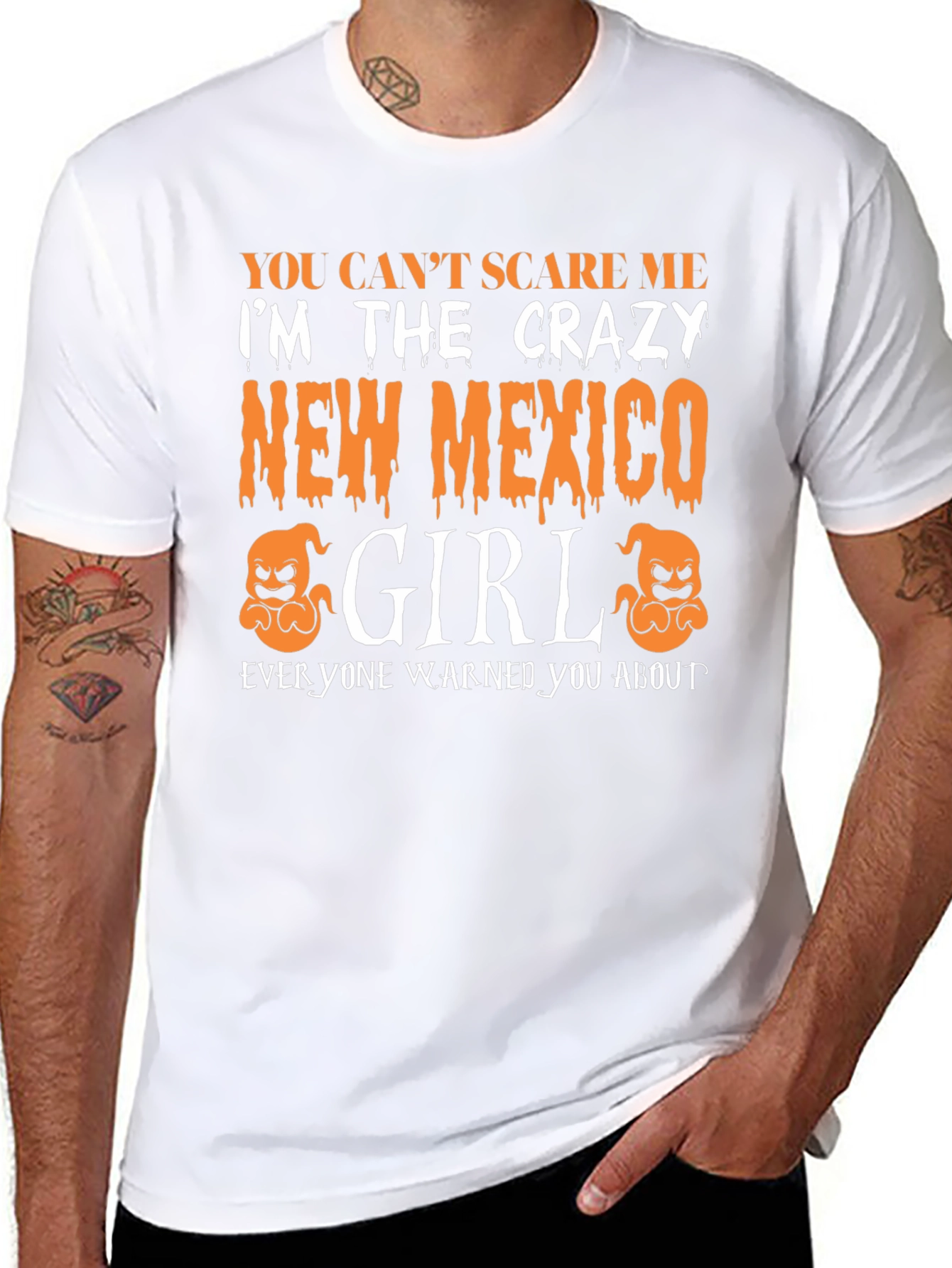 Crazy New Mexico Girl Halloween T-Shirt