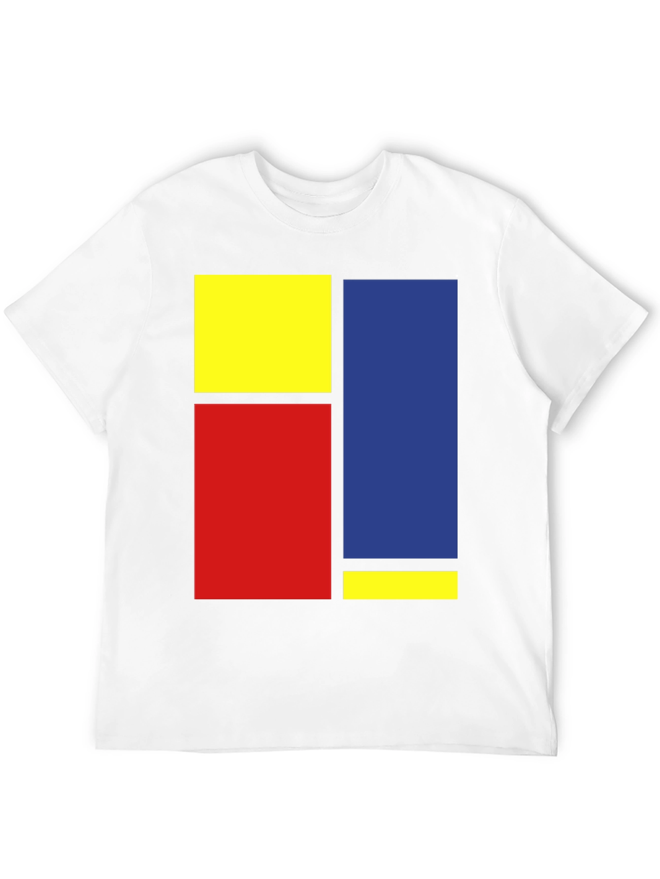 Modern Art Inspired Geometric Color Block Tee
