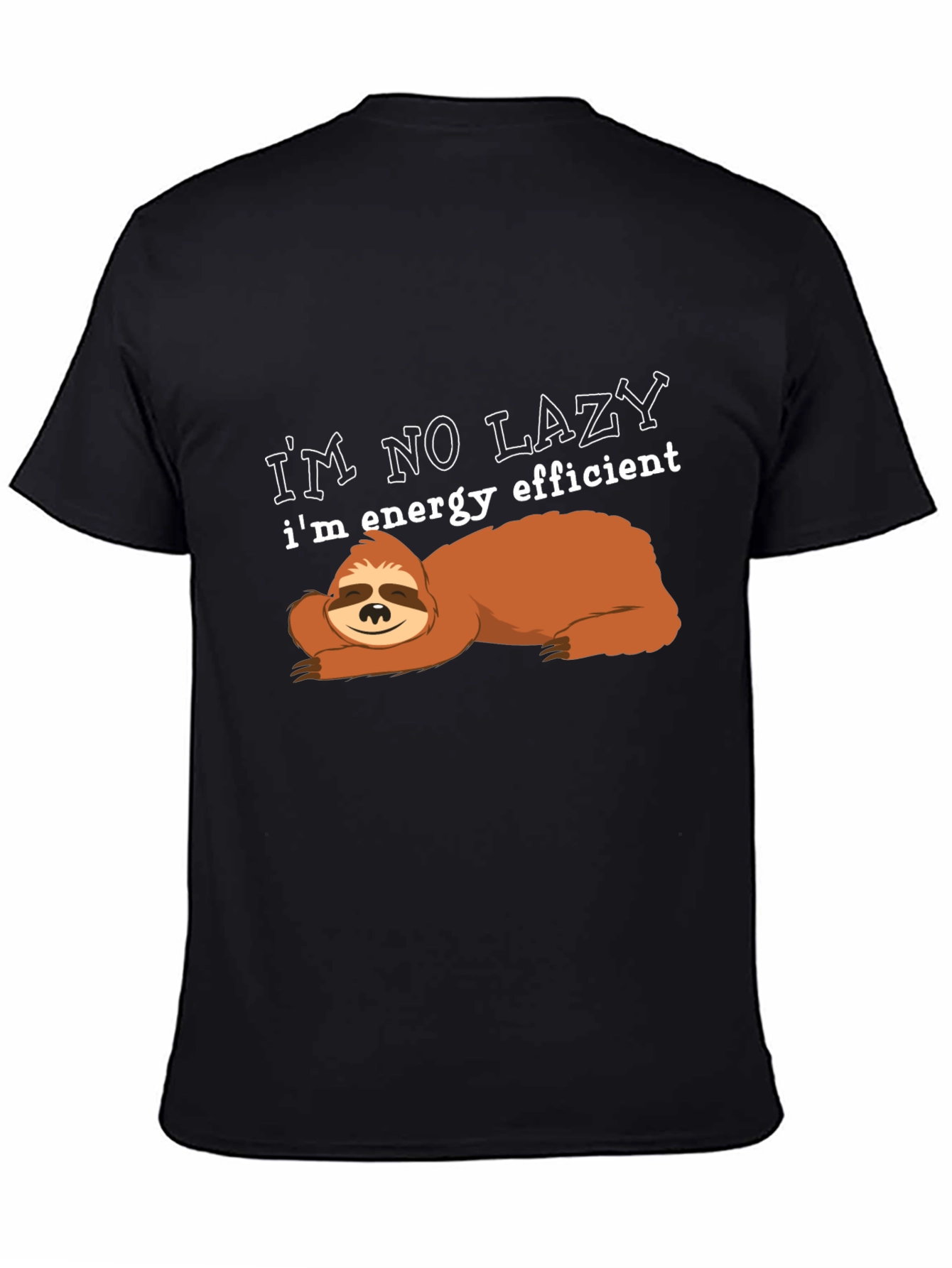Energy Efficient Sloth Graphic T-Shirt
