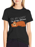 Energy Efficient Sloth Graphic T-Shirt