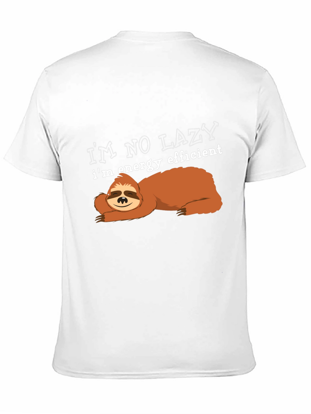 Energy Efficient Sloth Graphic T-Shirt
